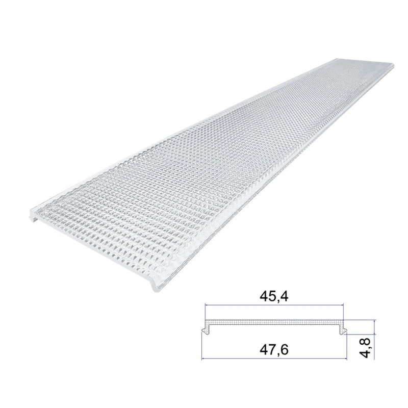 Acrylic Prism Extrusion Lampshade 